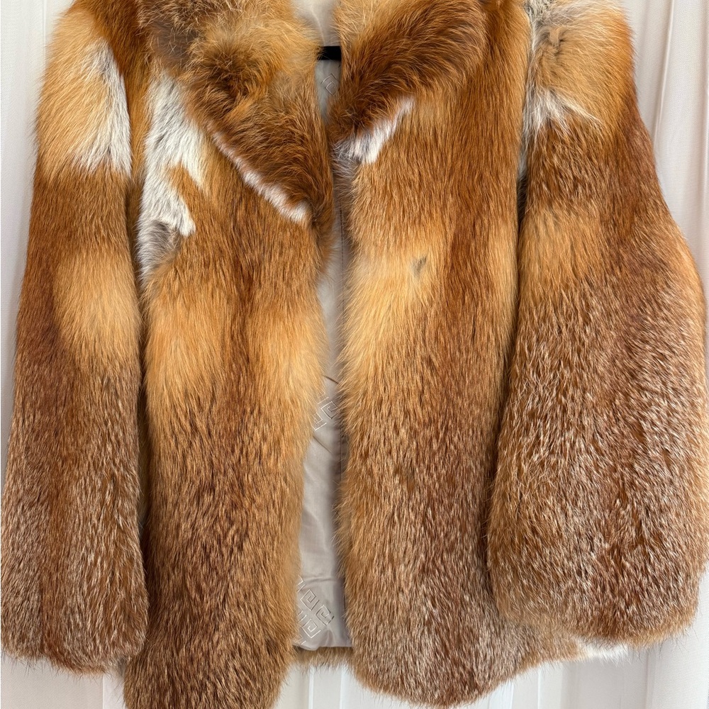 FROM PARIS - Genuine FOX Fur Coat | Multi-Tone | Luxe Winter Statement